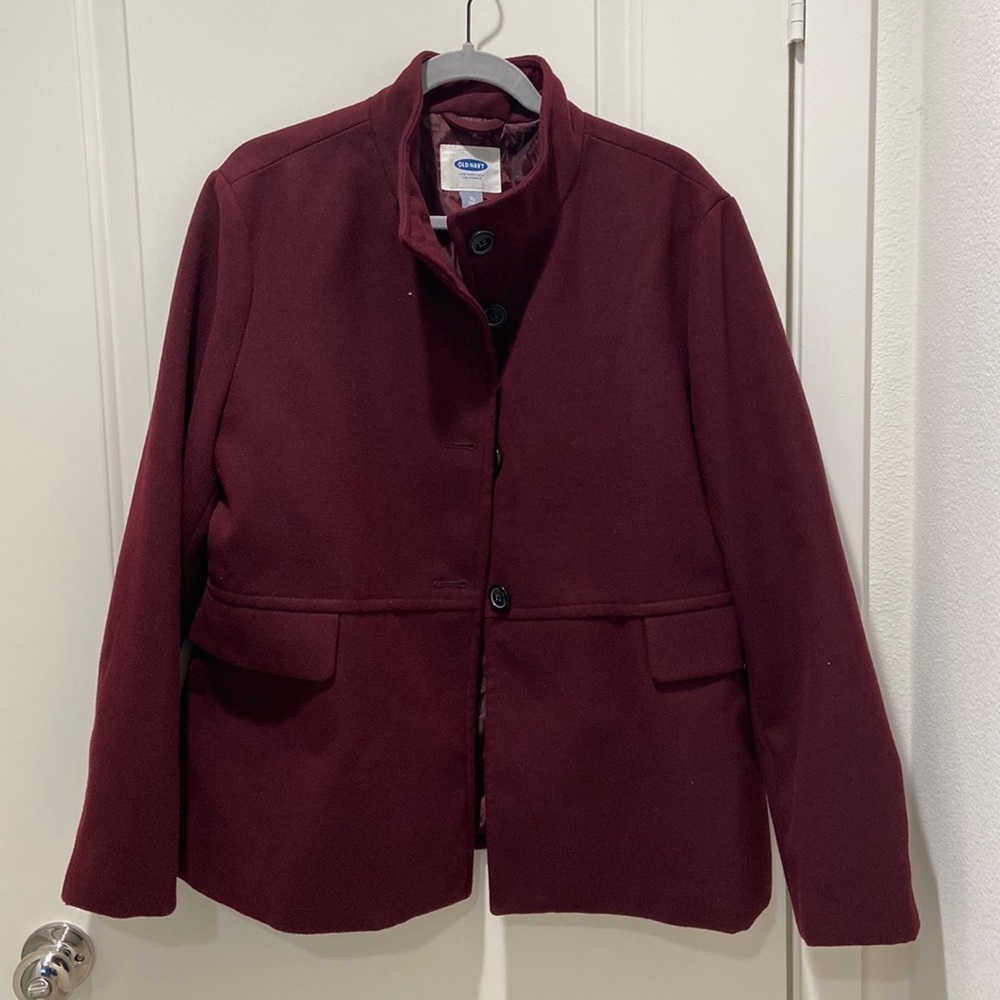 Deep purple formal winter jacket